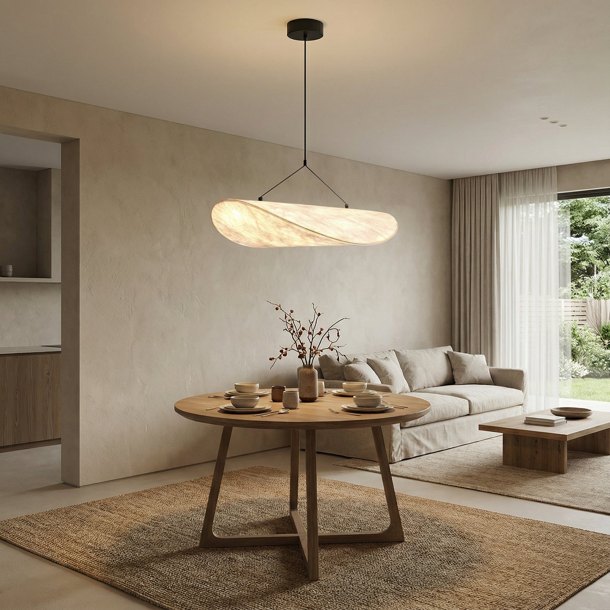 Japandi Pendant Light - Modern Elegance for Cozy Spaces 1