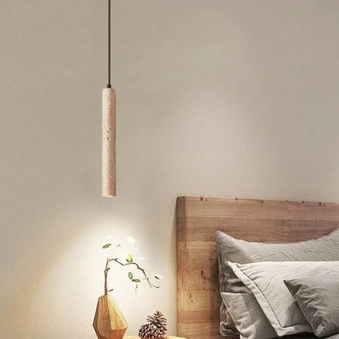 LED Chandelier - Elegant Travertine Design &amp; Energy Efficiency 0