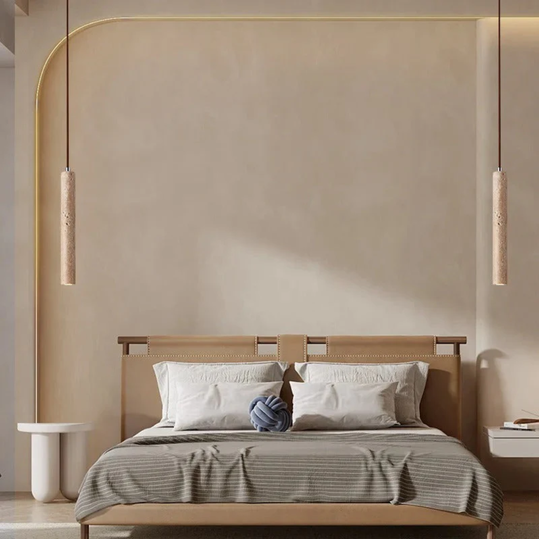 LED Chandelier - Elegant Travertine Design &amp; Energy Efficiency 1