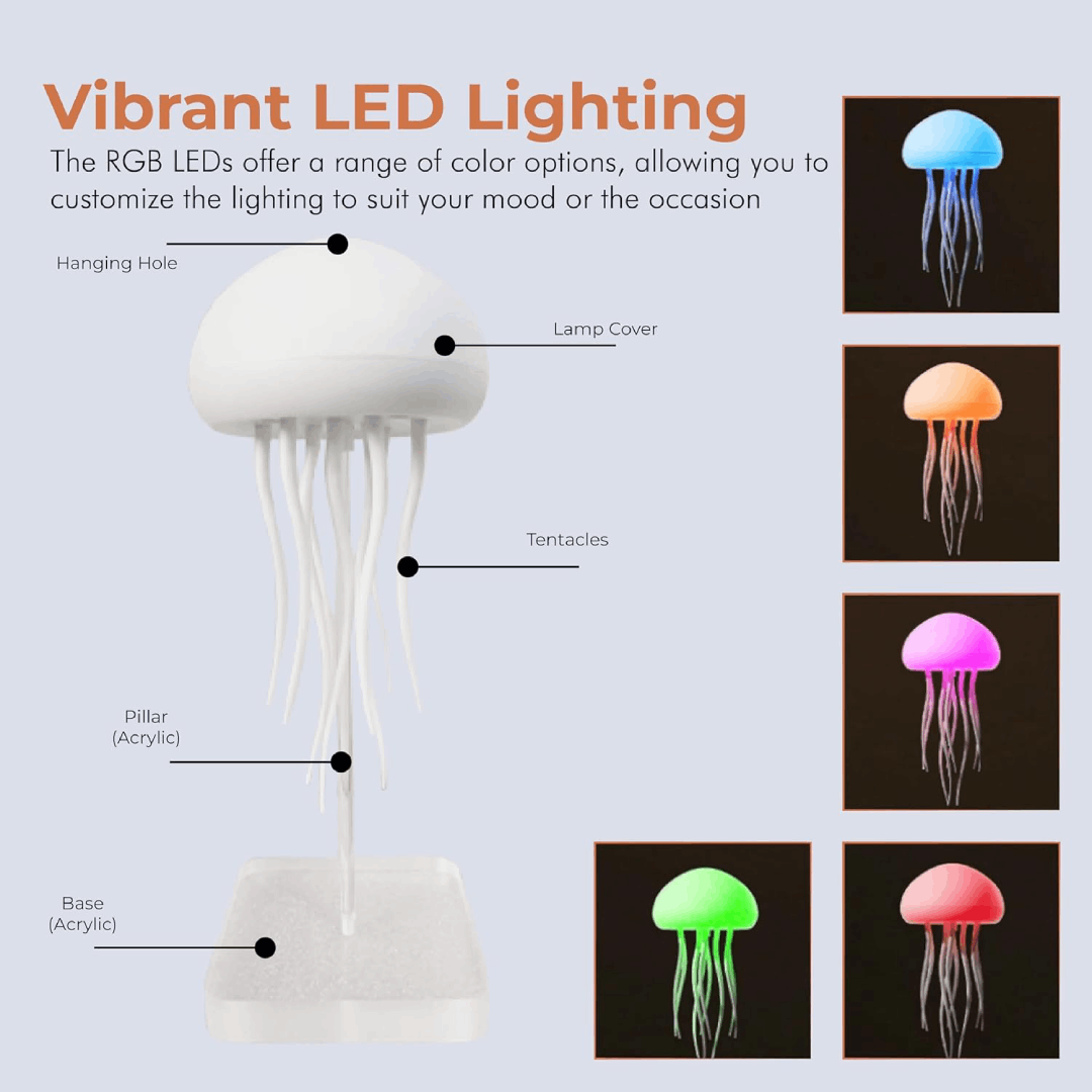 LED Jellyfish Lamp - Soothing Color-Changing Night Light 4