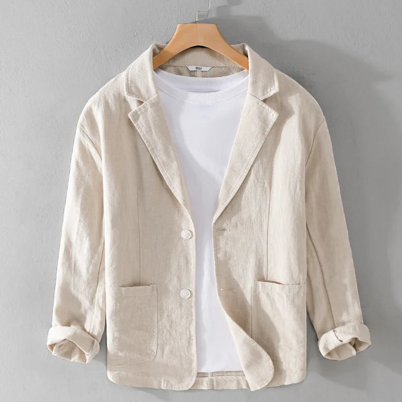 Liam | Stylish Linen Jacket for Year-Round Wear 0