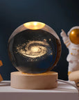 Luminous Crystal Ball Night Light - Enchanting 3D Designs & Warm Glow 0