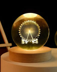 Luminous Crystal Ball Night Light - Enchanting 3D Designs & Warm Glow 13