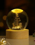 Luminous Crystal Ball Night Light - Enchanting 3D Designs & Warm Glow 18