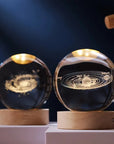 Luminous Crystal Ball Night Light - Enchanting 3D Designs & Warm Glow 1