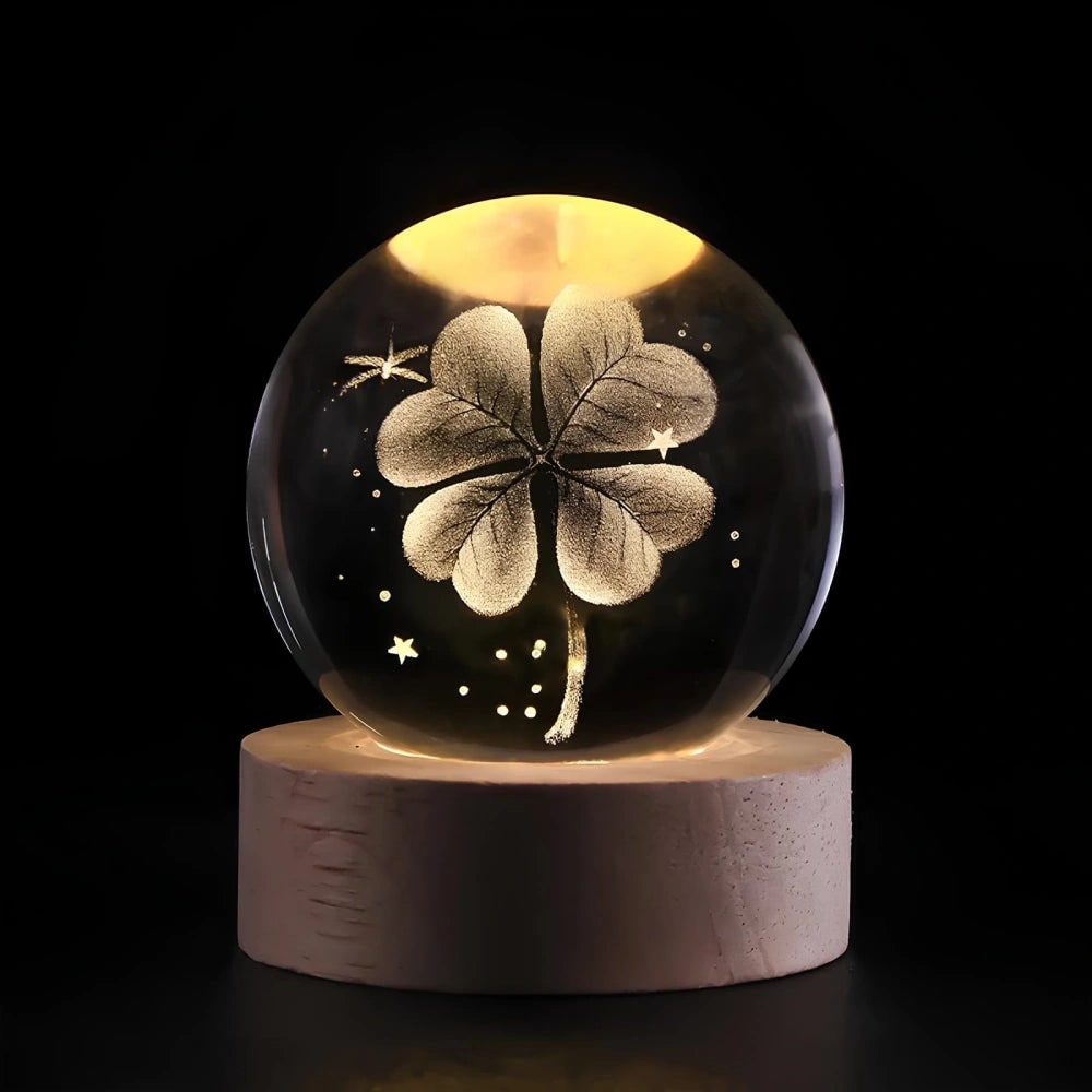 Luminous Crystal Ball Night Light - Enchanting 3D Designs &amp; Warm Glow 24