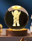 Luminous Crystal Ball Night Light - Enchanting 3D Designs & Warm Glow 4