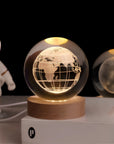 Luminous Crystal Ball Night Light - Enchanting 3D Designs & Warm Glow 8
