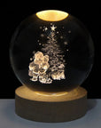 Luminous Crystal Ball Night Light - Enchanting 3D Designs & Warm Glow 9