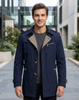 Thomas | Men's Coat with Elegant Trench Design
