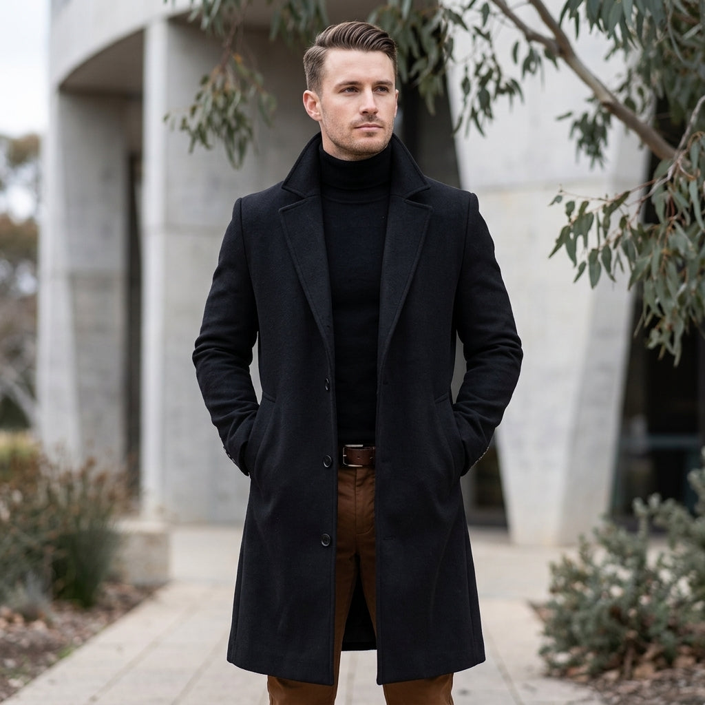Flynn | Wool Blend Men's Jacket for Cold Weather