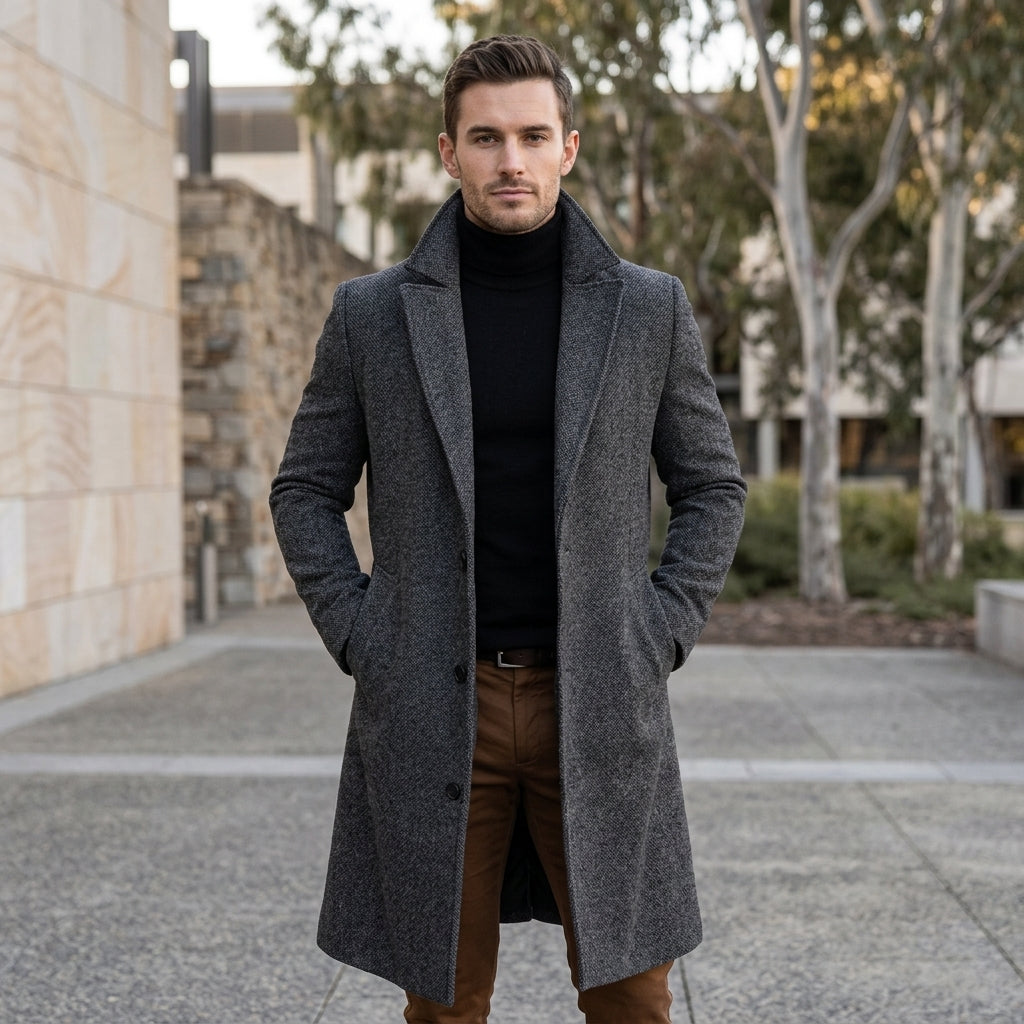 Flynn | Wool Blend Men's Jacket for Cold Weather