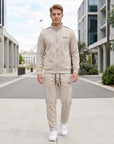 Beau | Men's Tracksuit – Soft Corduroy Zip-Up Jacket & Matching Pants
