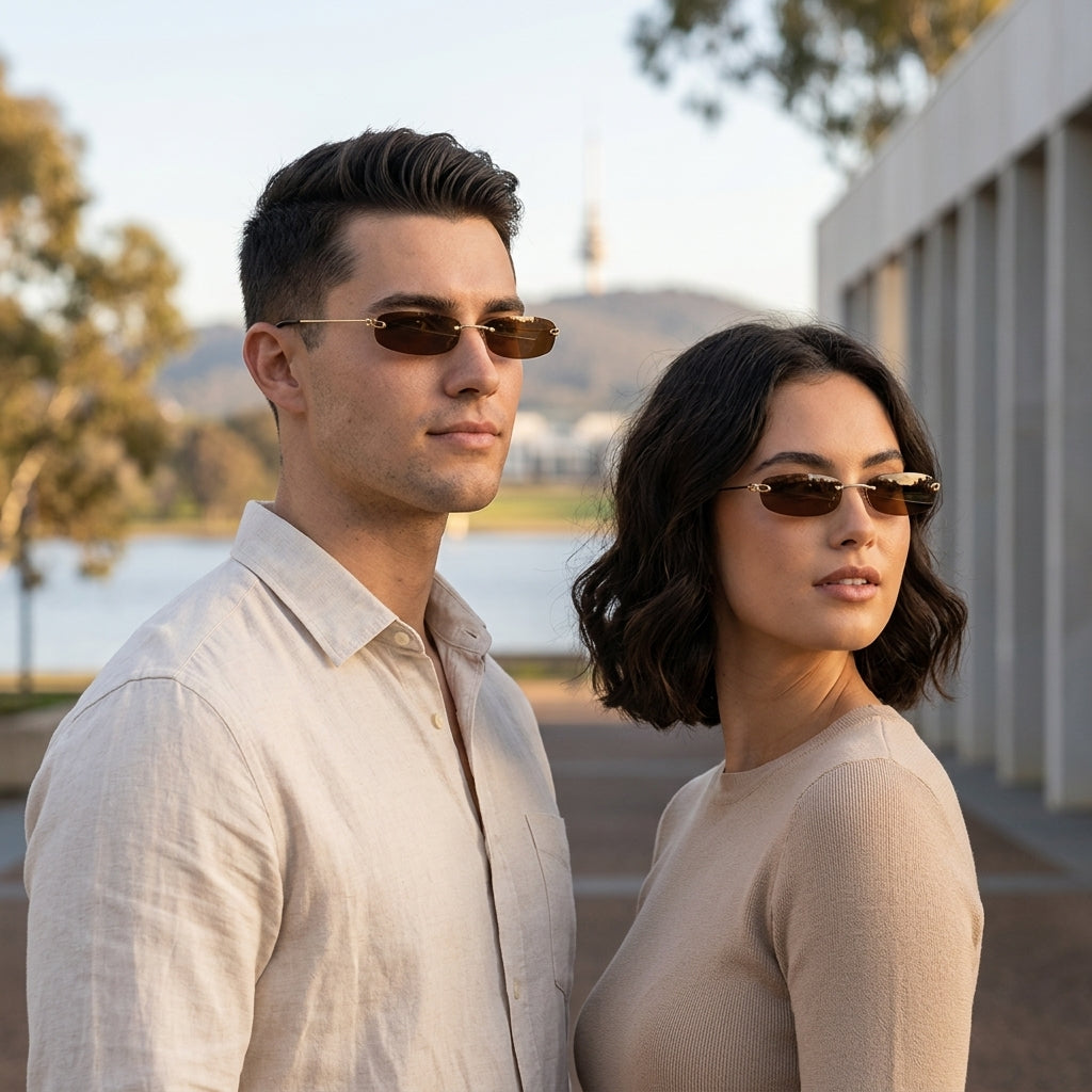Jordan | Rimless Sunglasses with UV Protection
