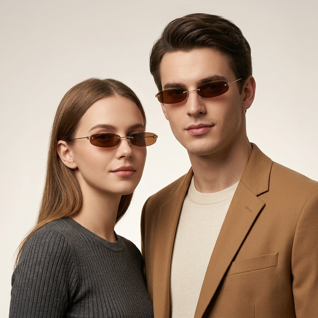 Jordan | Rimless Sunglasses with UV Protection