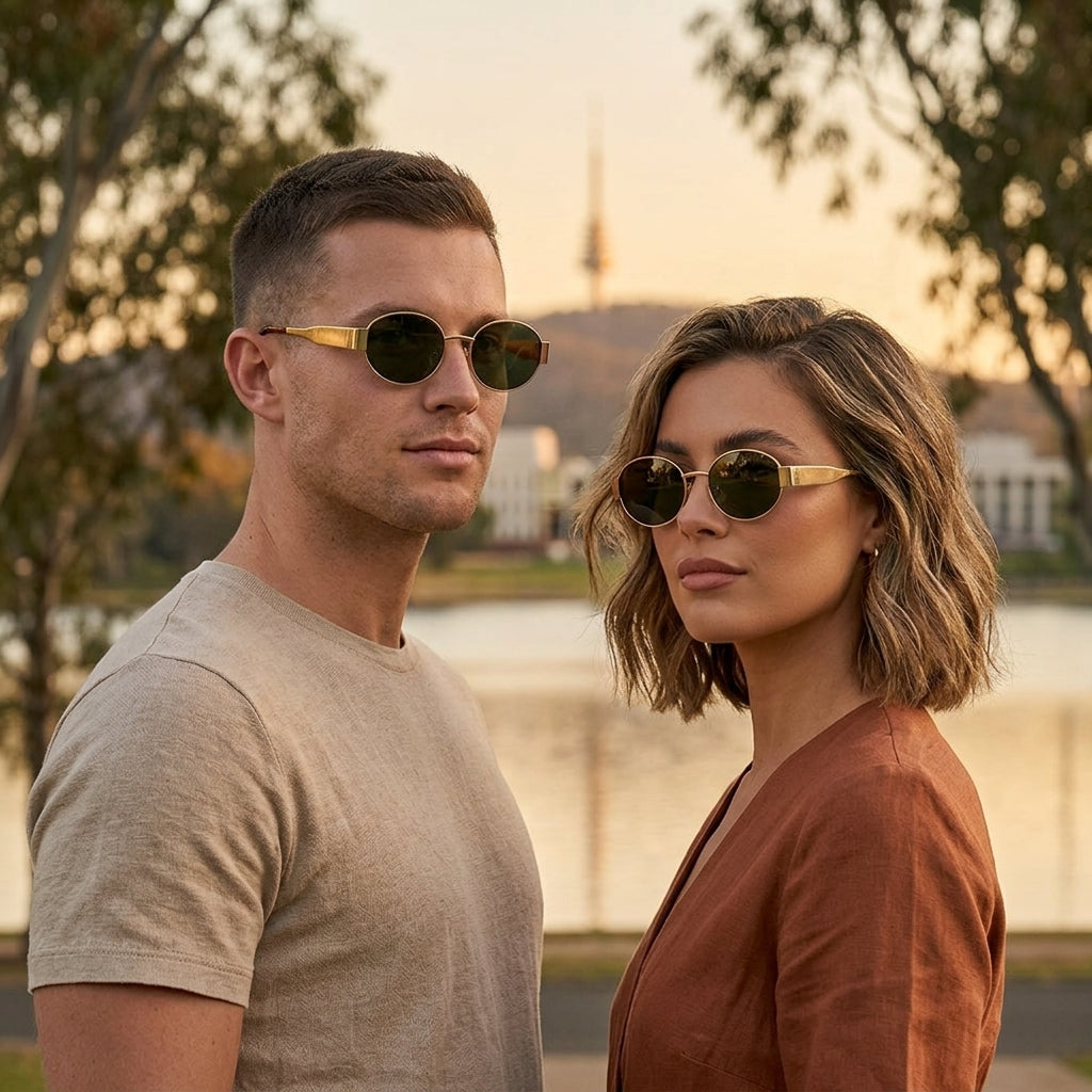 Skyler | Vintage Oval Sunglasses with Timeless Design