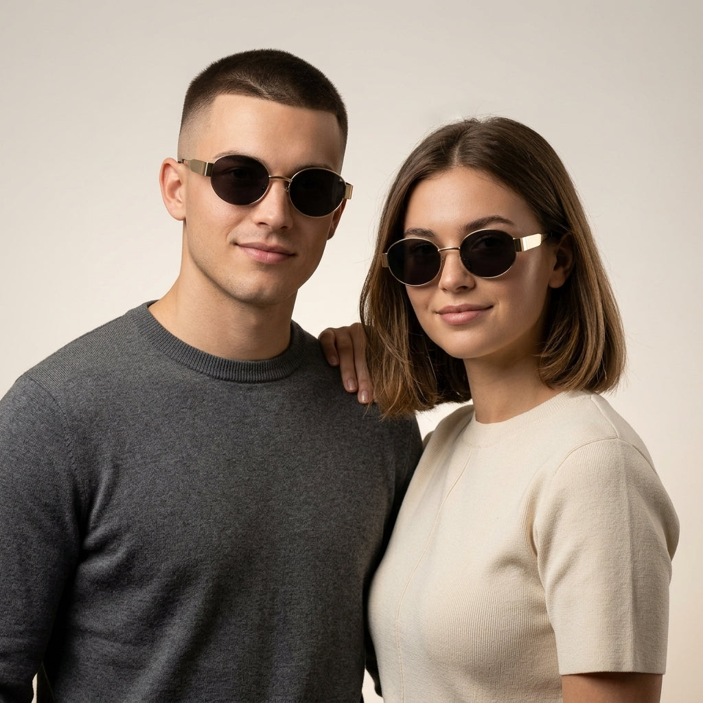 Skyler | Vintage Oval Sunglasses with Timeless Design