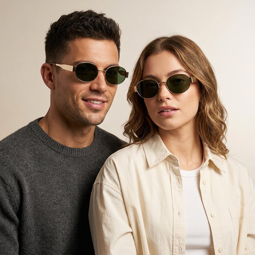 Skyler | Vintage Oval Sunglasses with Timeless Design