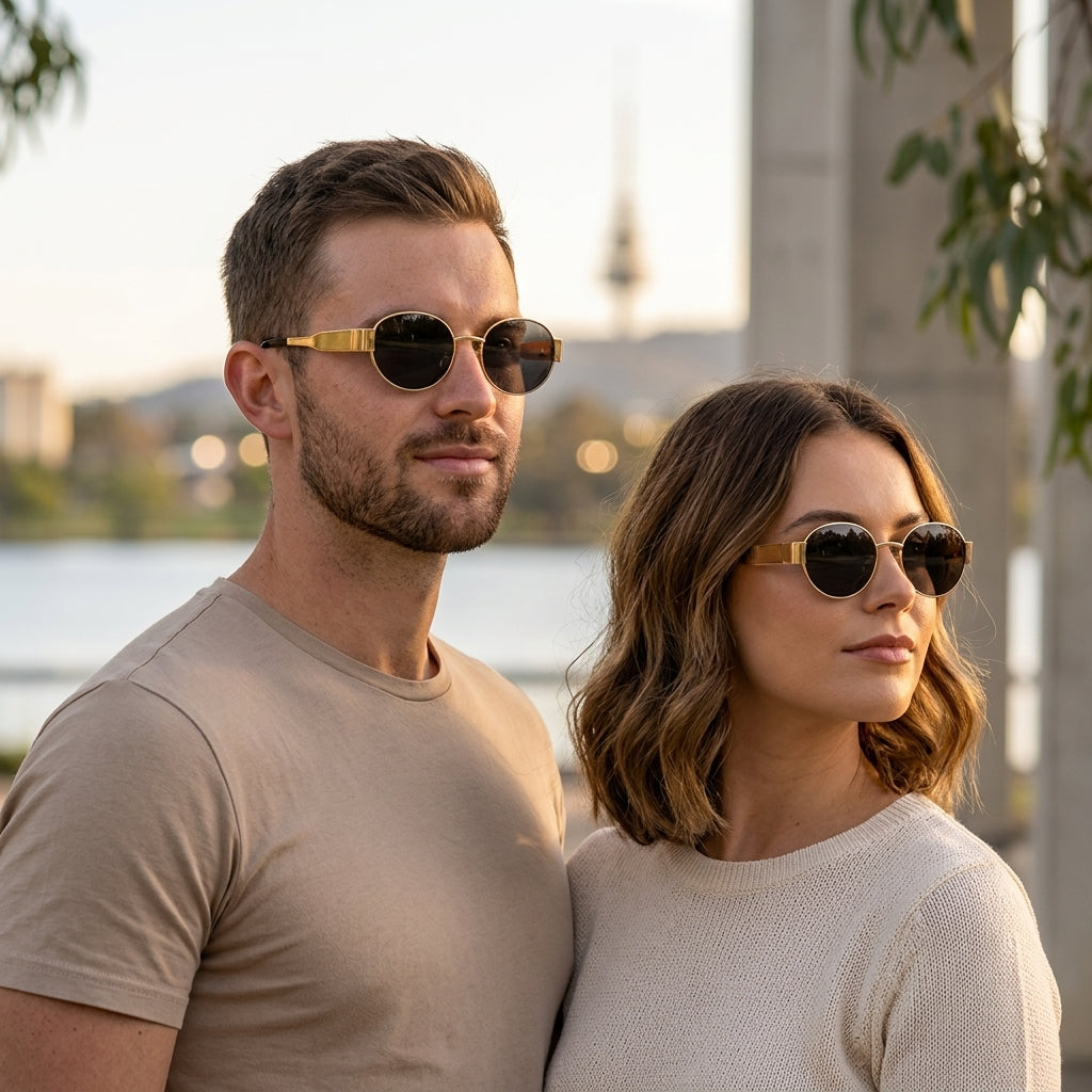 Skyler | Vintage Oval Sunglasses with Timeless Design