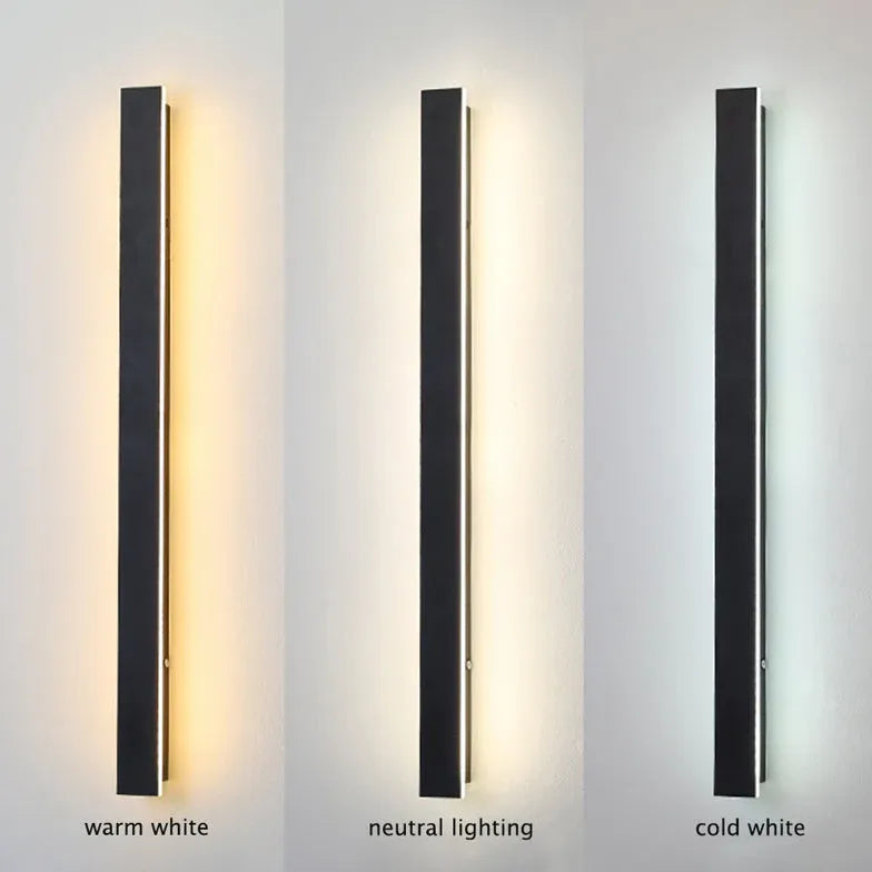 Minimalist LED Outdoor Wall Light - Dimmable &amp; Weather Resistant 0