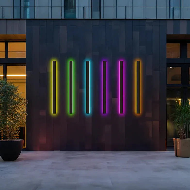 Minimalist LED Outdoor Wall Light - Dimmable &amp; Weather Resistant 4