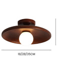 Minimalist Wood Ceiling Light - Elegant Flush Mount for Any Room 2