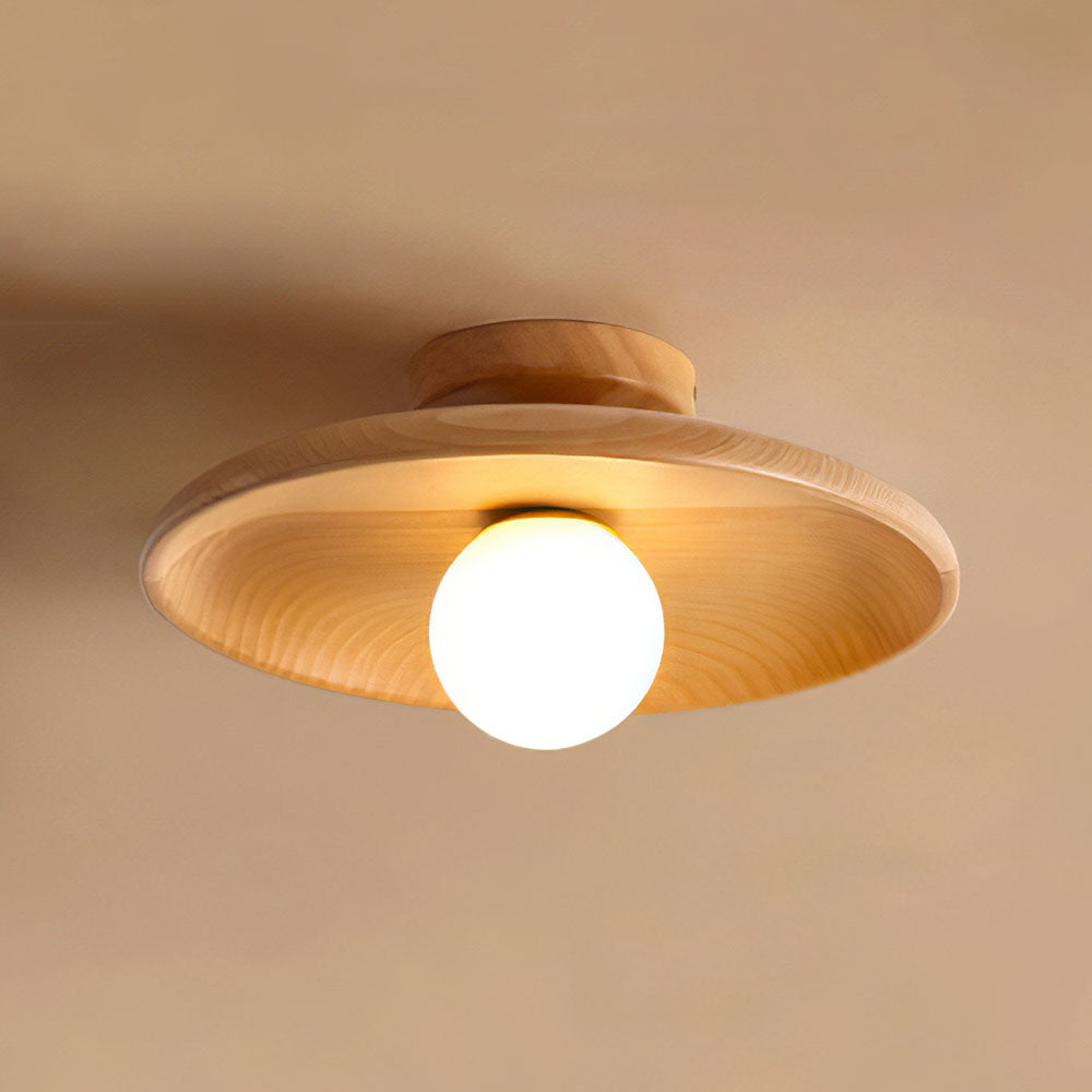Minimalist Wood Ceiling Light - Elegant Flush Mount for Any Room 8