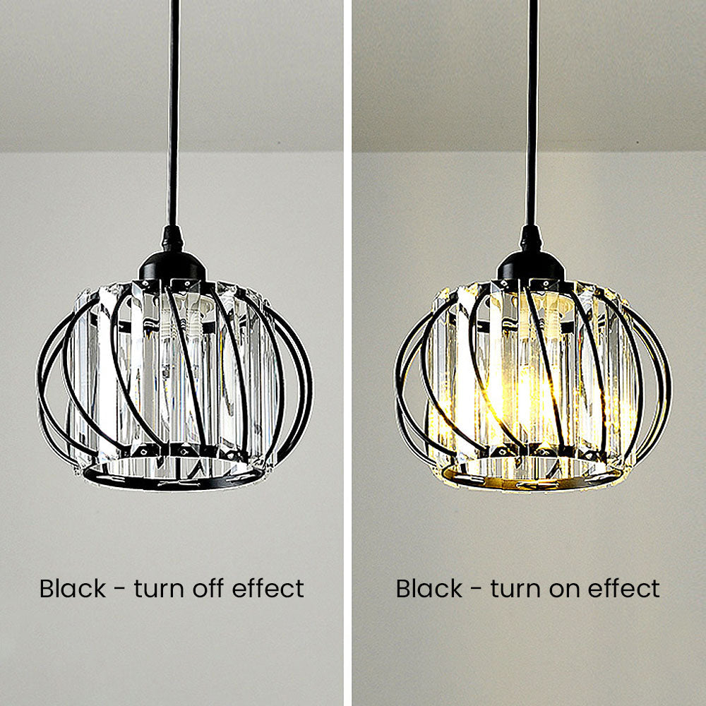 Modern Black Glass Pendant Light - Stylish &amp; Versatile Design 2