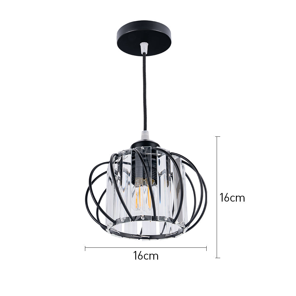 Modern Black Glass Pendant Light - Stylish &amp; Versatile Design 7