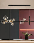 Modern Bubble Chandelier - Elegant Glass Design with LED Lighting 2
