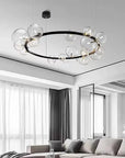 Modern Bubble Chandelier - Elegant Glass Design with LED Lighting 4
