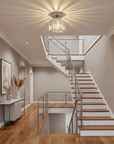 Modern Flush Mount Ceiling Light - Elegant Crystal Shade Design 10