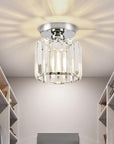 Modern Flush Mount Ceiling Light - Elegant Crystal Shade Design 12