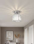 Modern Flush Mount Ceiling Light - Elegant Crystal Shade Design 14