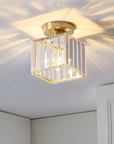 Modern Flush Mount Ceiling Light - Elegant Crystal Shade Design 15