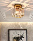 Modern Flush Mount Ceiling Light - Elegant Crystal Shade Design 16