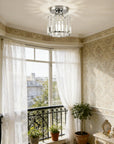 Modern Flush Mount Ceiling Light - Elegant Crystal Shade Design 19