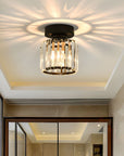 Modern Flush Mount Ceiling Light - Elegant Crystal Shade Design 21