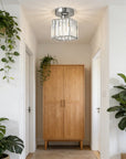 Modern Flush Mount Ceiling Light - Elegant Crystal Shade Design 23