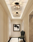 Modern Flush Mount Ceiling Light - Elegant Crystal Shade Design 2