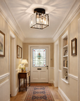 Modern Flush Mount Ceiling Light - Elegant Crystal Shade Design 4