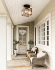 Modern Flush Mount Ceiling Light - Elegant Crystal Shade Design 5