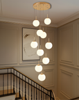 Modern Glass Globe Chandelier - Elegant Nordic Design with LED Lighting 1