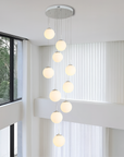 Modern Glass Globe Chandelier - Elegant Nordic Design with LED Lighting 4