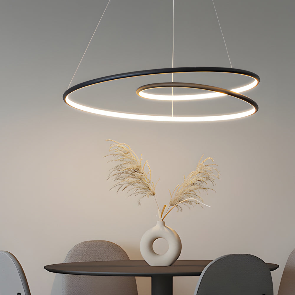 Modern LED Chandelier - Dimmable Brightness &amp; Stylish Design 0