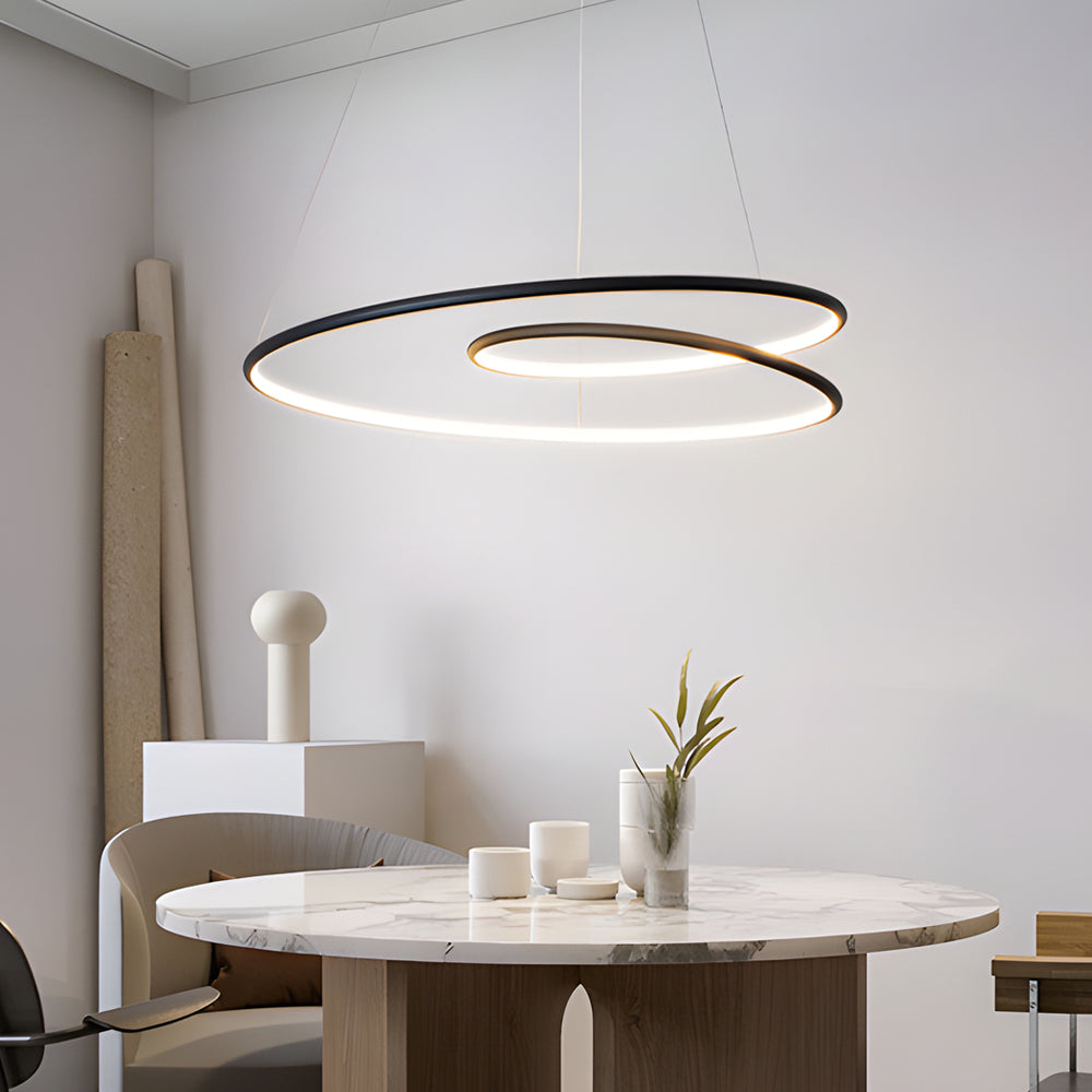 Modern LED Chandelier - Dimmable Brightness &amp; Stylish Design 6