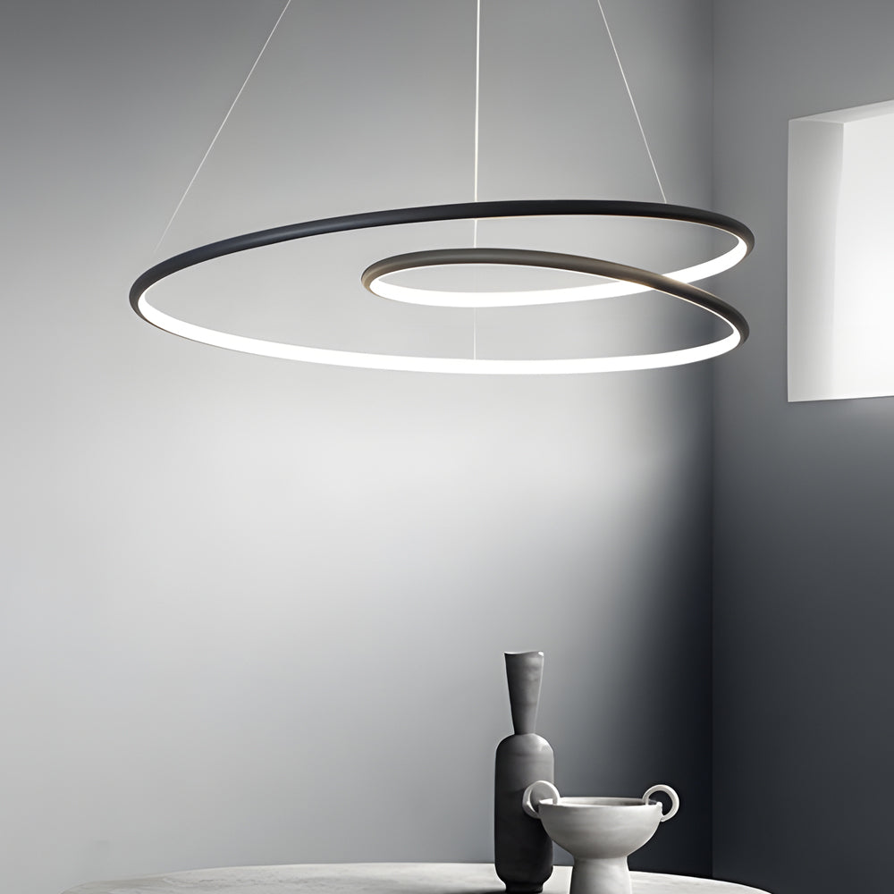 Modern LED Chandelier - Dimmable Brightness &amp; Stylish Design 7