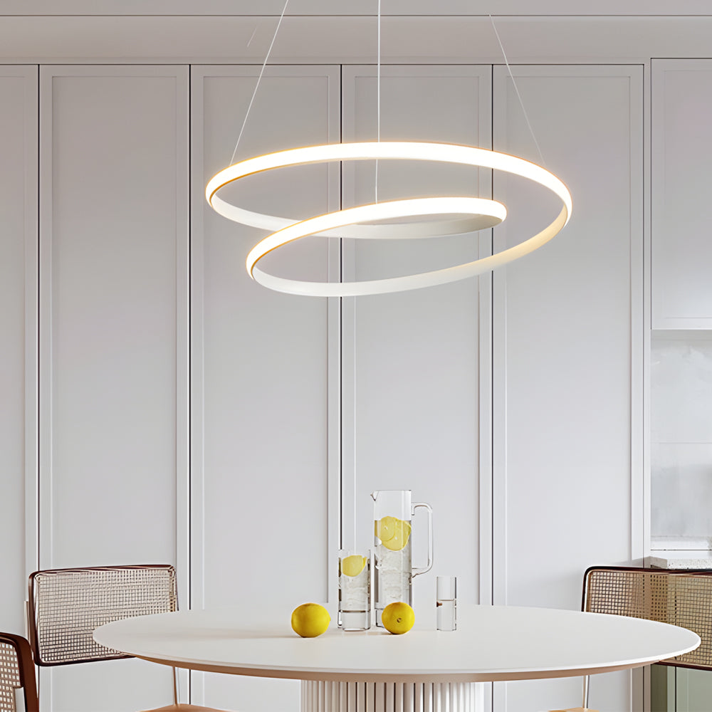 Modern LED Chandelier - Dimmable Brightness &amp; Stylish Design 8