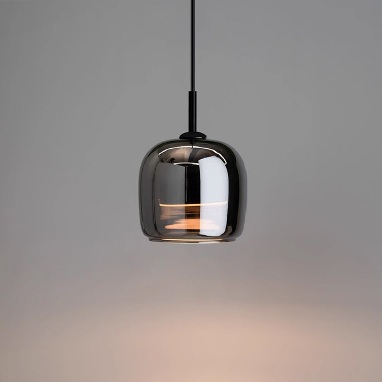 Modern Pendant Light - Chic Smoky Grey Glass Design for Elegance 1