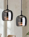 Modern Pendant Light - Chic Smoky Grey Glass Design for Elegance 6
